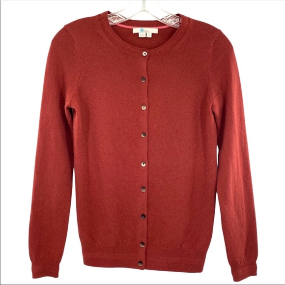 Boden Sweaters - Boden Eva Cashmere Crewneck Cardigan Sweater